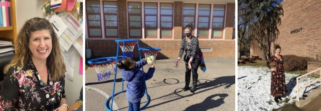 Ms. Anderson teaching Kindergarten students