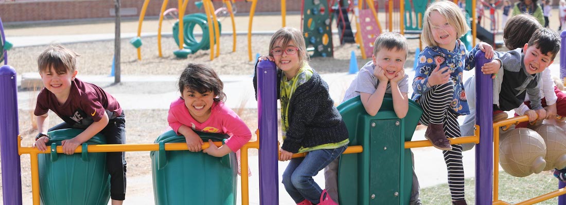 Group of students on the playground